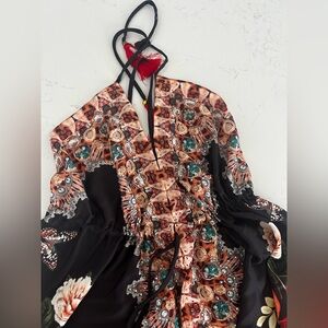 Ranee's Black and Brown Patterned Skirt